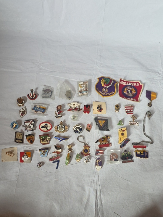 Other - Large Lot VTG Lion's Club Enamel Lapel Pins and Patches‎ 70s/80s